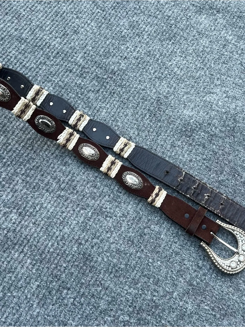 Y2K Western Leather Belt